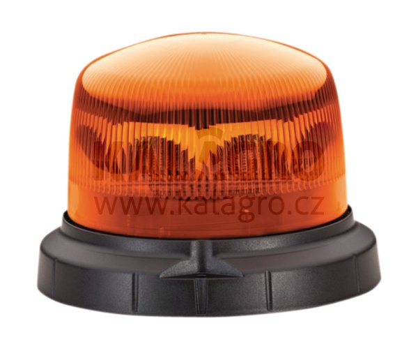 Majákové světlo RotaLED Compact M Žlutě blikající, s magnetovou patkou, spirální připojovací kabel s konektorem pro palubuvou zástrčku.