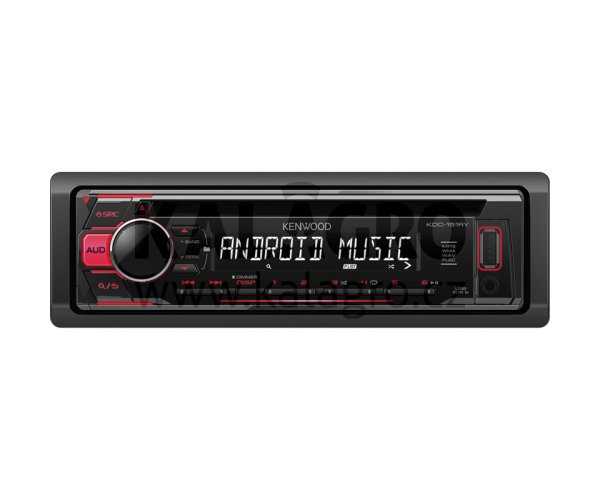 Radio KDC-150RY Ovládání hudby Android, Tuner, CD, USB, AUX-IN