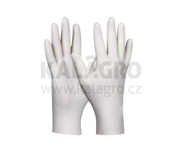 Jednorázové rukavice bílé latex