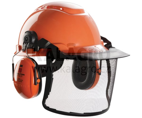 Kombinovaná lesnická helma COMFORT Designováno od 3M