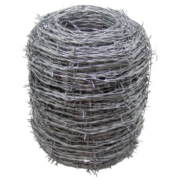 Ocelový ostnatý drát zinkovaný, Ø 2,5 mm, cca 200 m dlouhý, paleta = 33 kusů