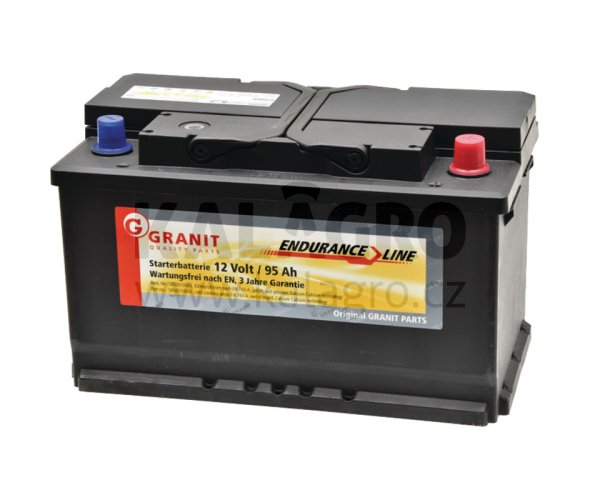 Batterie 12 V / 95 Ah gefüllt, vorgeladen und wartungsfrei, Ca/Ca-Technologie