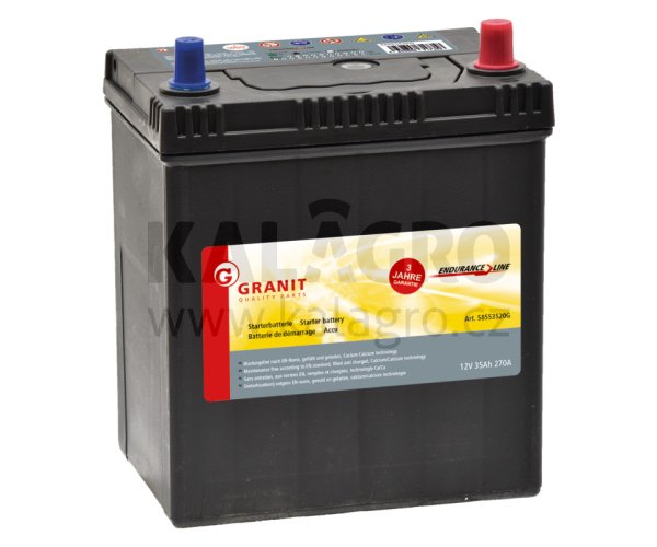 Baterie 12 V 35Ah plná gefüllt, vorgeladen und wartungsfrei, Ca/Ca-Technologie