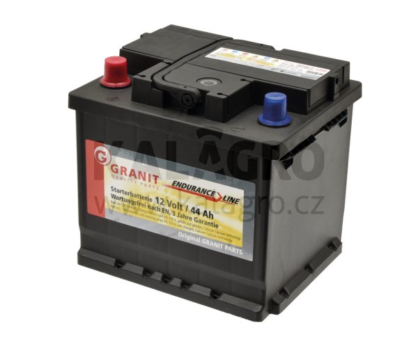 Baterie 12V 44Ah plná gefüllt, vorgeladen und wartungsfrei, Ca/Ca-Technologie