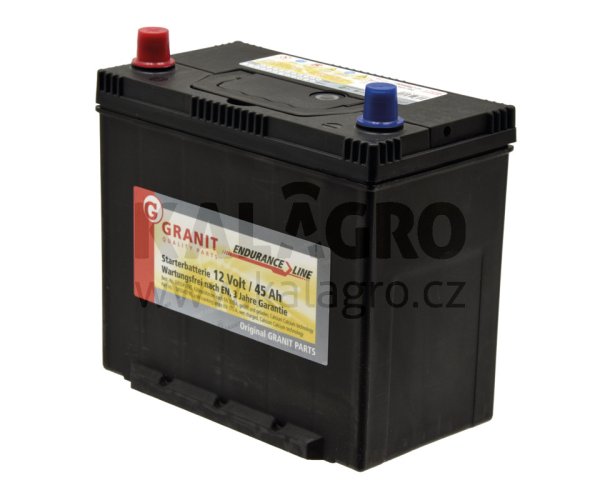 Baterie 12V 45Ah plná gefüllt, vorgeladen und wartungsfrei, Ca/Ca-Technologie