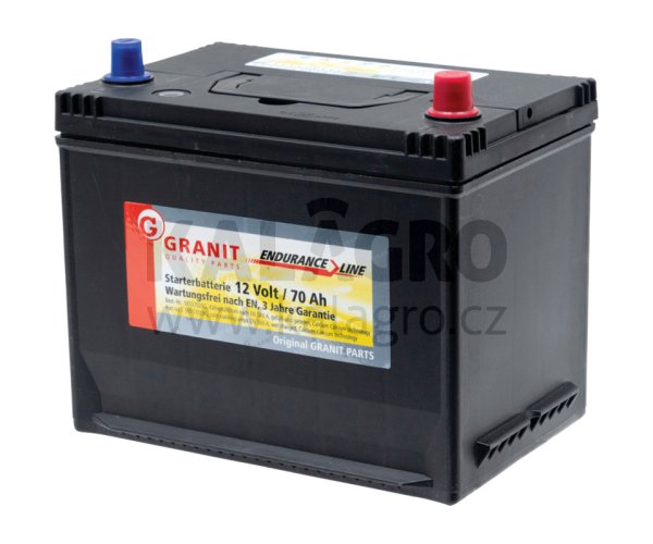Baterie 12V 70Ah plná gefüllt, vorgeladen und wartungsfrei, Ca/Ca-Technologie