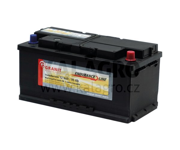 Baterie 12V 95Ah plná gefüllt, vorgeladen und wartungsfrei, Ca/Ca-Technologie
