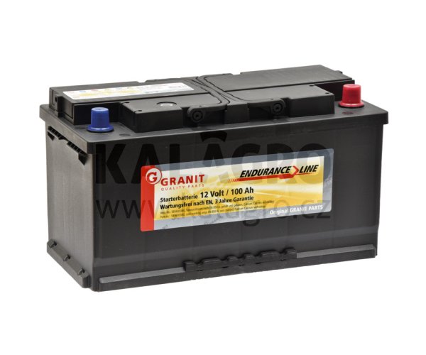 Baterie 12 V / 100 Ah, naplněná gefüllt, vorgeladen und wartungsfrei, Ca/Ca-Technologie