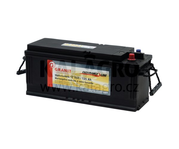 Baterie 12V 135Ah plná gefüllt, vorgeladen und wartungsfrei, Ca/Ca-Technologie