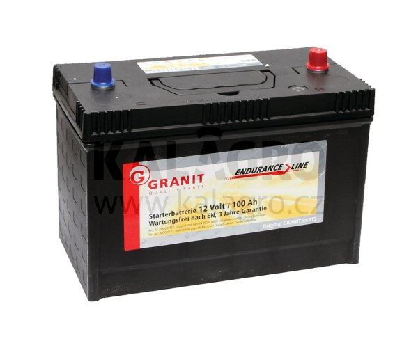 Baterie 12 V / 100 Ah, naplněná gefüllt, vorgeladen und wartungsfrei, Ca/Ca-Technologie