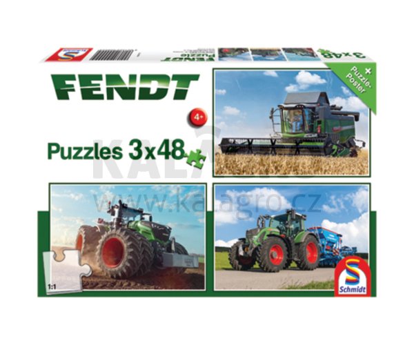 Puzzle, Fendt 1050 Vario / 724 Vario / 6275L, 3 x 48 Teile