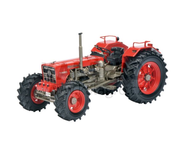 Traktor, rot, limitierte Auflage, Resin Hürlimann T 14000