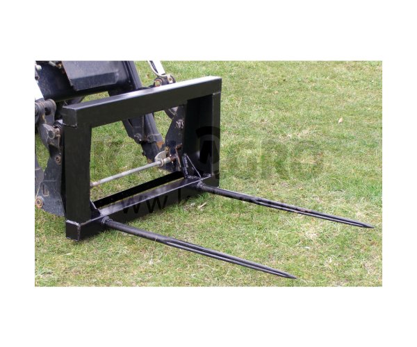 Přepravní vidlice balíků • dodání s hroty, 1100 mm dlouhé • vzdálenost hrotů 750 mm • pro EURO-NORM rám pro rychlou výměnu-připojení • nosnost 700 kg