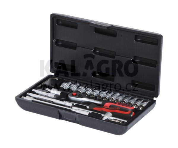 1/4" SUPERLOCK sada nástrčných klíčů 25-dílů."